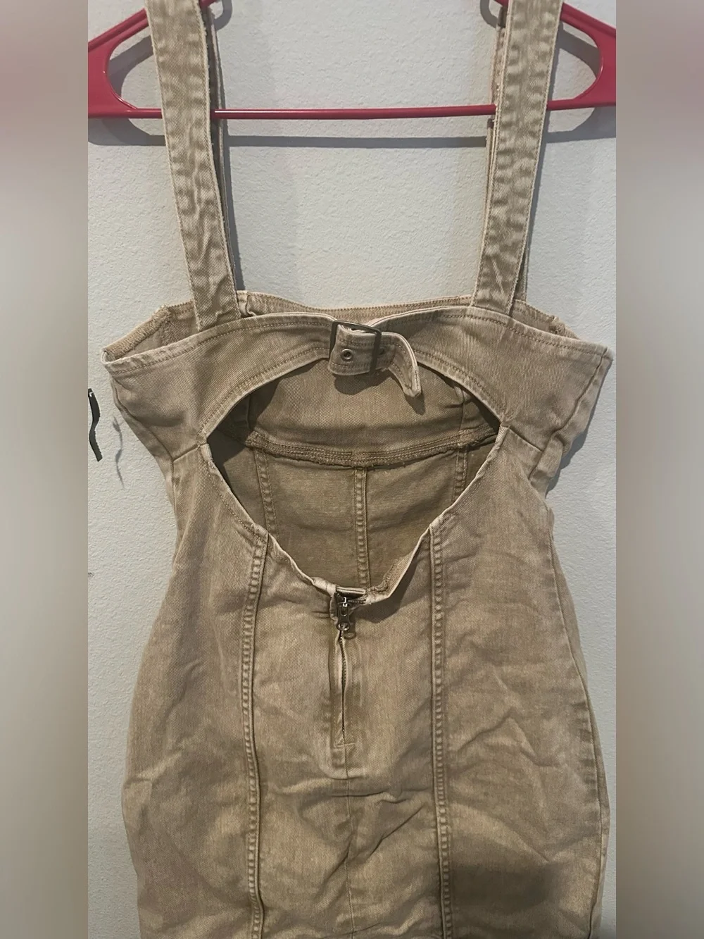 Forever 21 Tan Denim Mini Dress - Picture 4 of 4